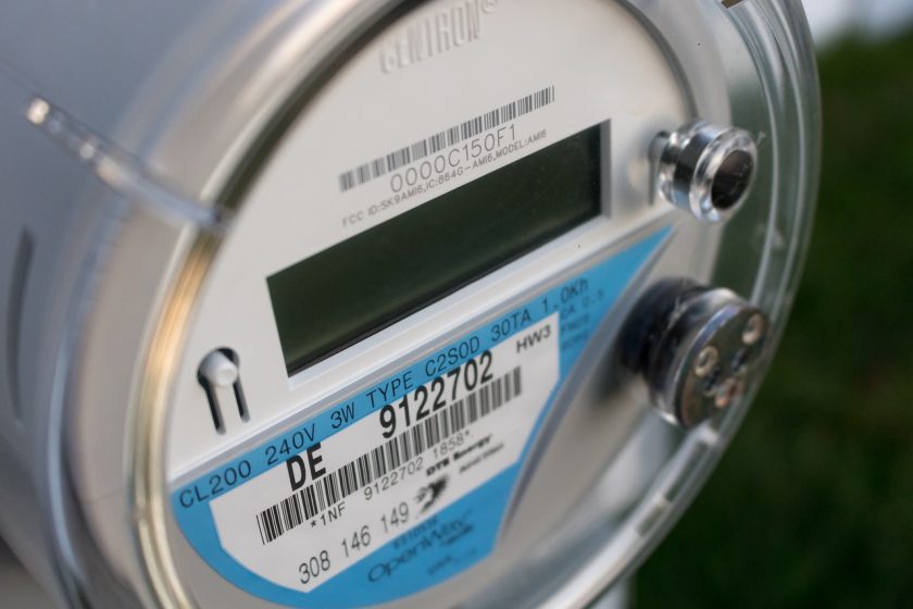 un compteur d'électricité EDF ancienne generation