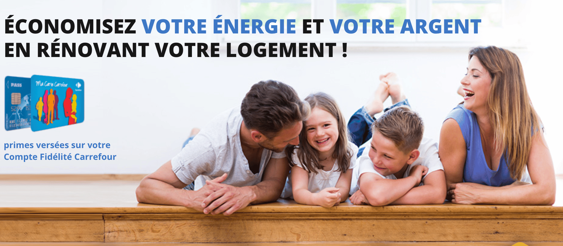 Prime travaux économies d'énergie avec Carrefour